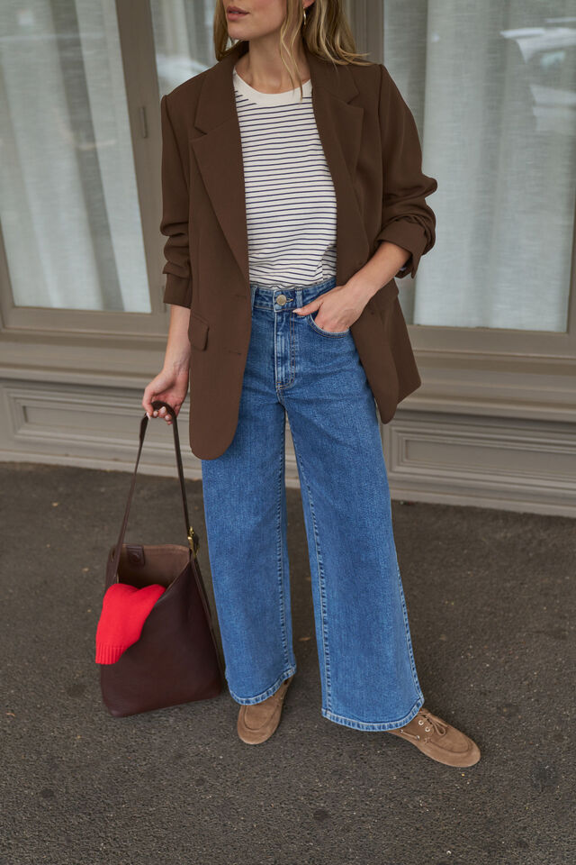 Evie Wide Leg Jean - Fresh Indigo