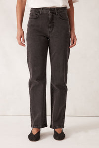 Blake Straight Leg Jean - Washed Black