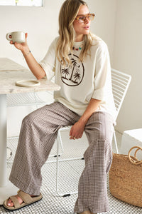 The Lounge Pant - Chocolate Gingham