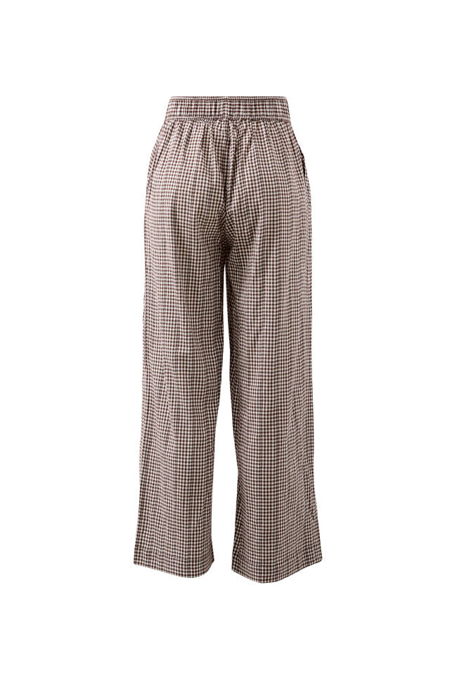 The Lounge Pant - Chocolate Gingham