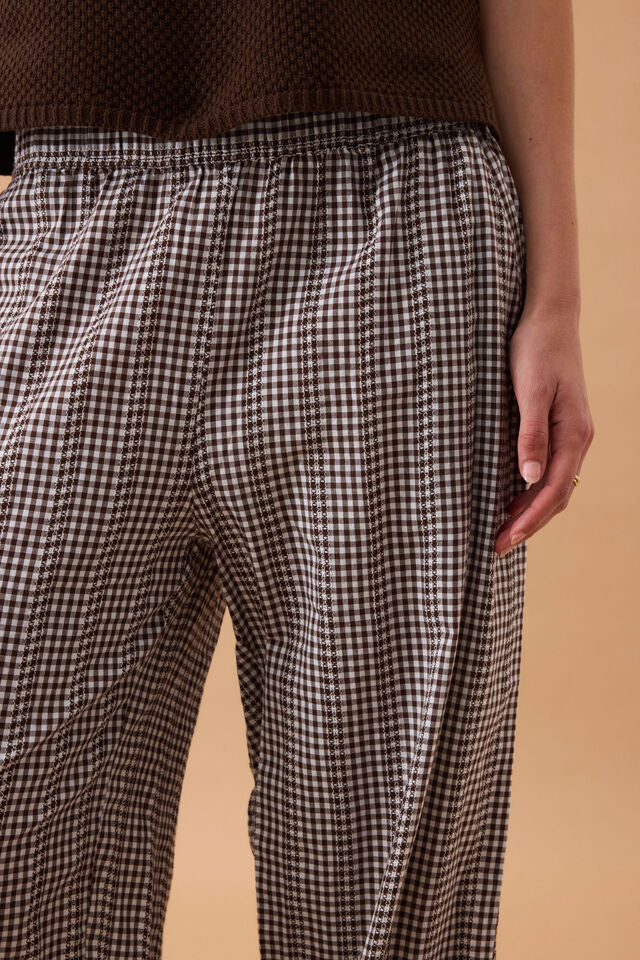 The Lounge Pant - Chocolate Gingham