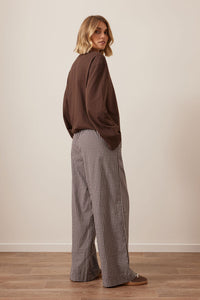 The Lounge Pant - Chocolate Check