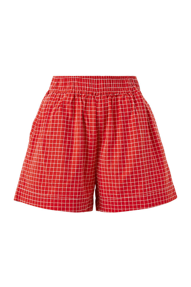 Mila Short - Red White Check
