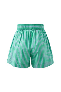 Mila Short - Zesty Green Triple Stripe