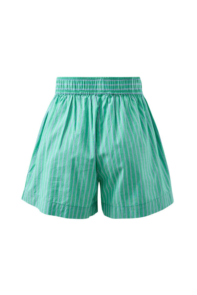Mila Short - Zesty Green Triple Stripe