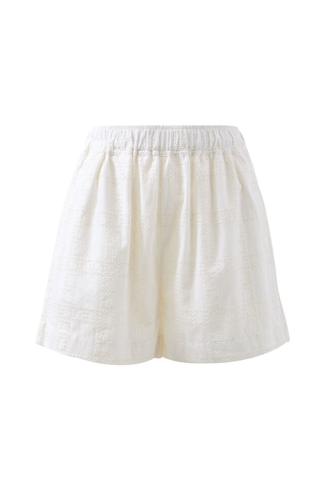 Mila Short - White Broderie