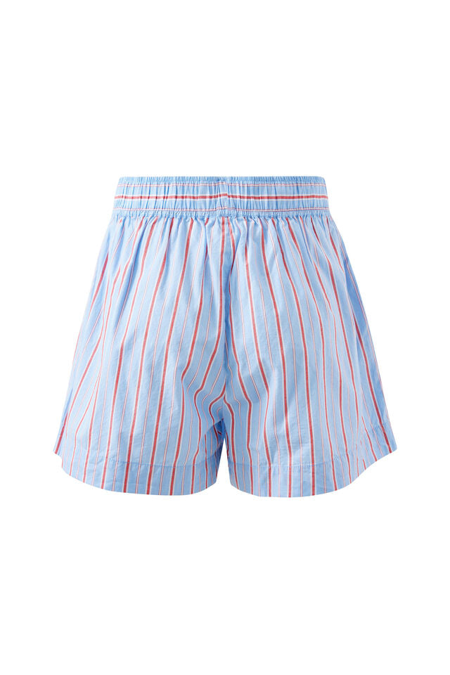 Mila Short - Blue Red White Stripe