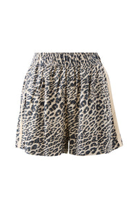 Mila Short - Leopard Linen Blend