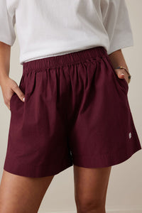 Mila Short - Burgundy