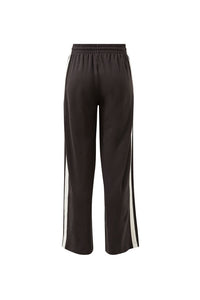 Gigi Wide Leg Terry Trackpant - Phantom Side Stripe