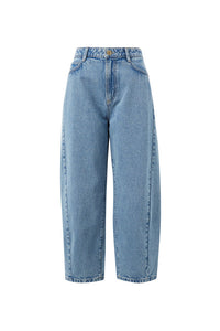 Tapered Barrel Jean - Mid Vintage Blue