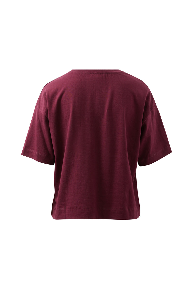 Boxy Pocket Tee - Raisin