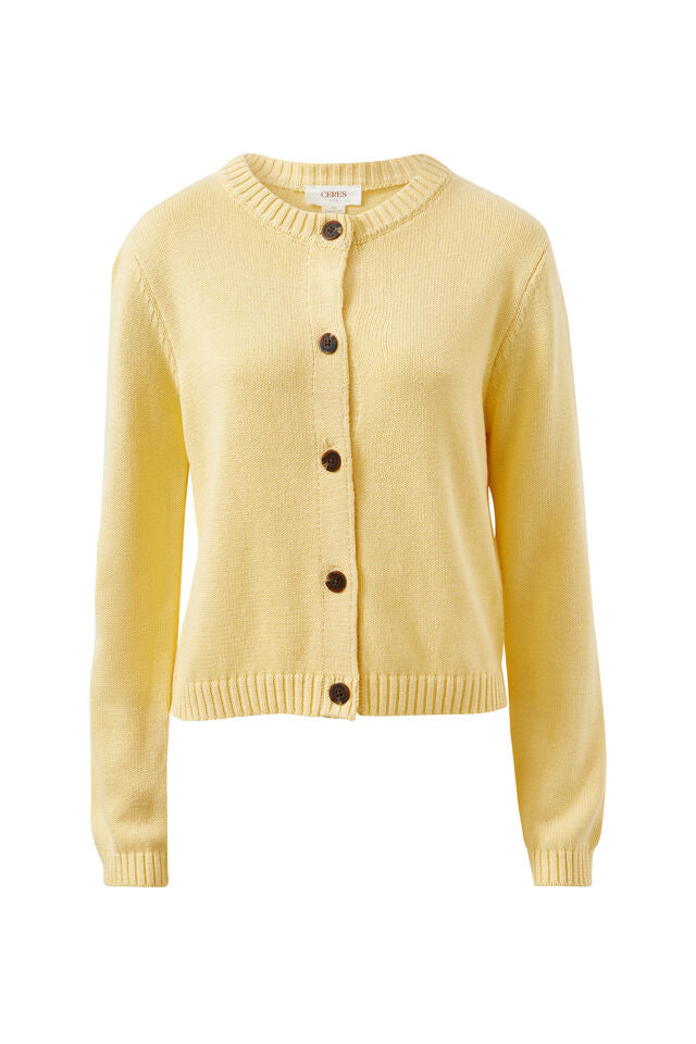 Nelly Long Sleeve Knit Cardi - New Butter