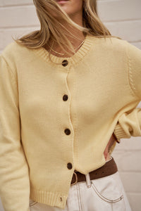 Nelly Long Sleeve Knit Cardi - New Butter