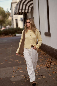 Nelly Long Sleeve Knit Cardi - New Butter