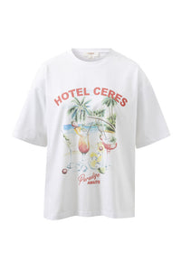 Tully Boyfriend Tee - Hotel Ceres Print