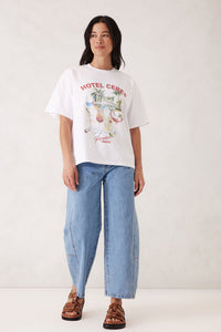 Tully Boyfriend Tee - Hotel Ceres Print