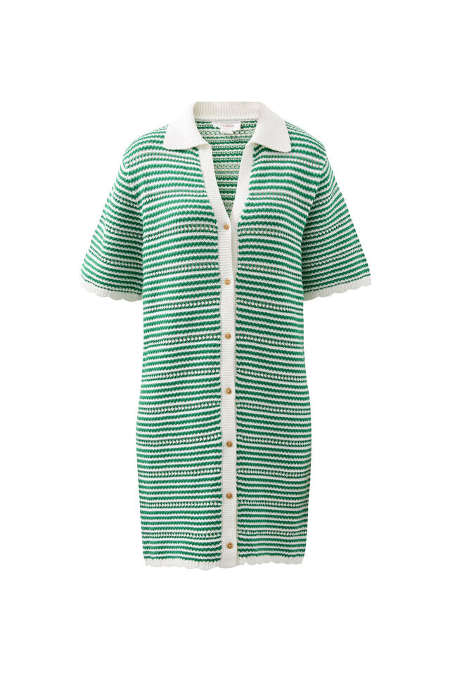 Nala Stripe Mini Dress - Kelly Green Stripe