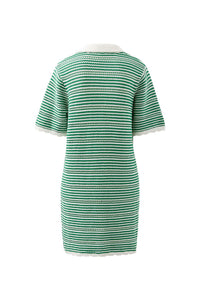 Nala Stripe Mini Dress - Kelly Green Stripe