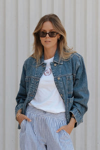 Boyfriend Denim Jacket - Fresh Indigo