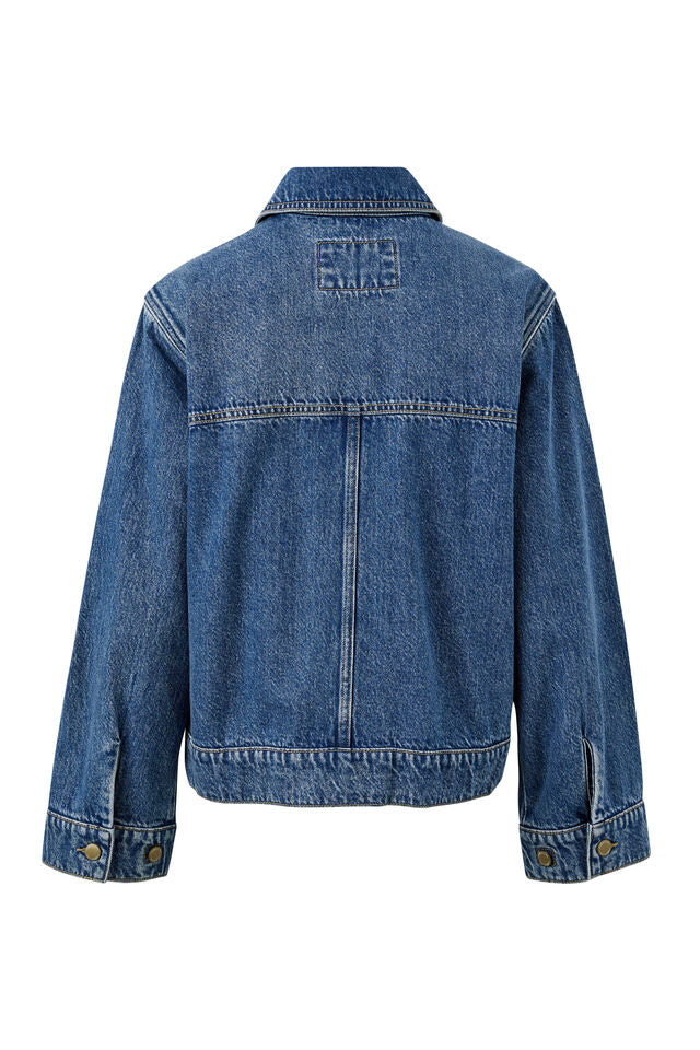 Boyfriend Denim Jacket - Fresh Indigo