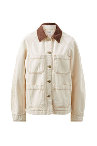 Denim Barn Jacket - Natural Ecru