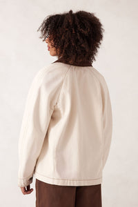 Denim Barn Jacket - Natural Ecru