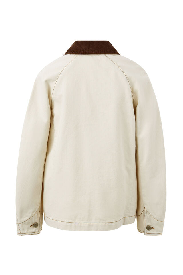 Denim Barn Jacket - Natural Ecru
