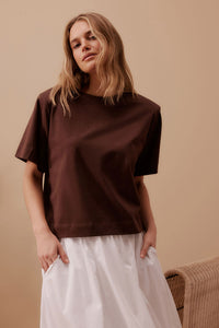 Sofia Boxy Shoulder Tee
