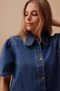 Sienna Denim Dress - Fresh Indigo