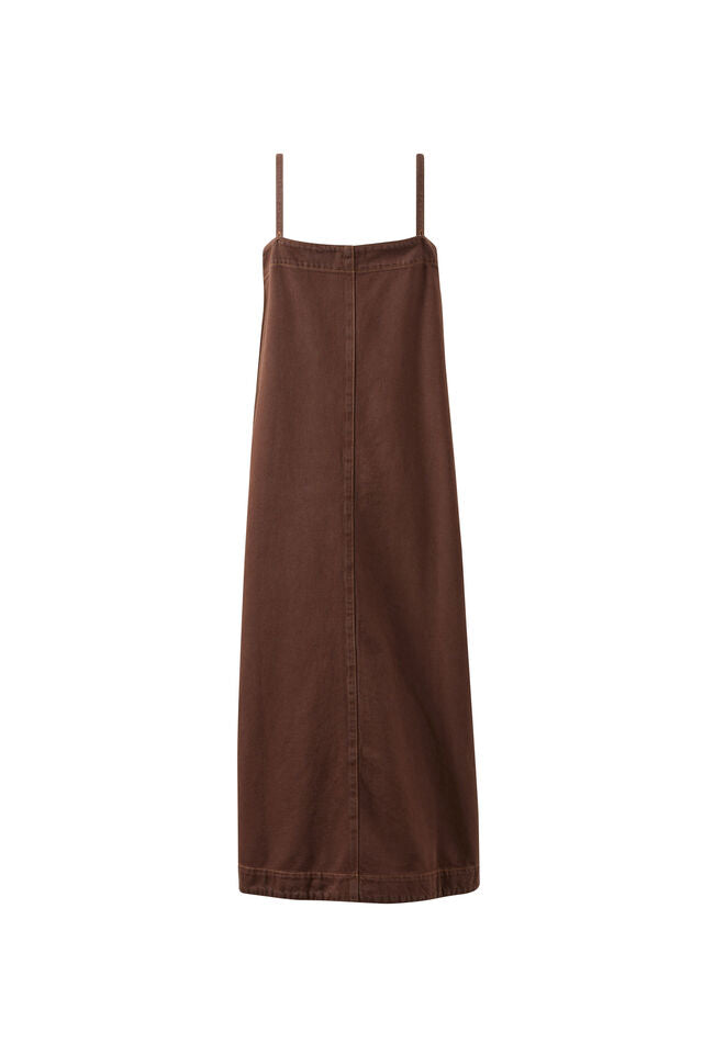 Remy Strappy Midi Dress - Chocolate