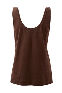 Bloom Slouchy Scoop Tank - Chocolate