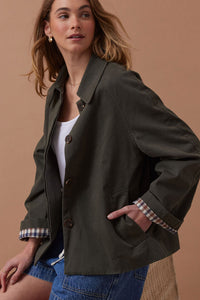Pia Spring Coat - Olive