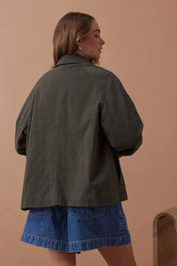Pia Spring Coat - Olive