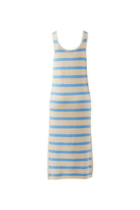 Talulah Knit Tank Midi Dress - Powder Blue Stripe