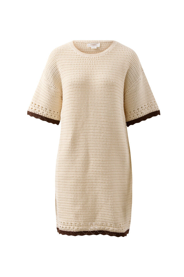 Bea Knit Mini Dress - Ecru