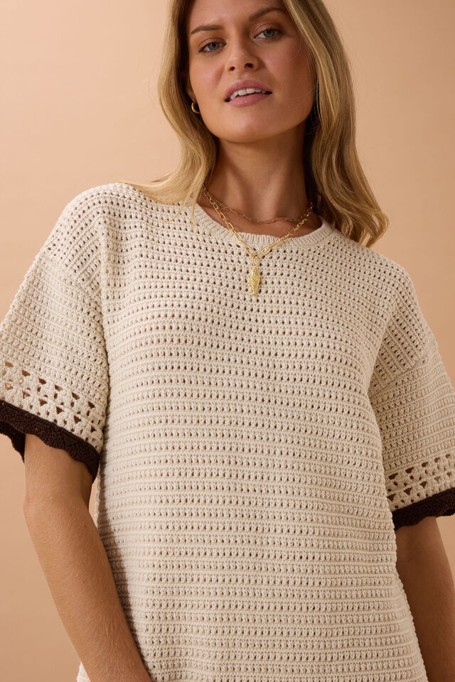 Bea Knit Mini Dress - Ecru