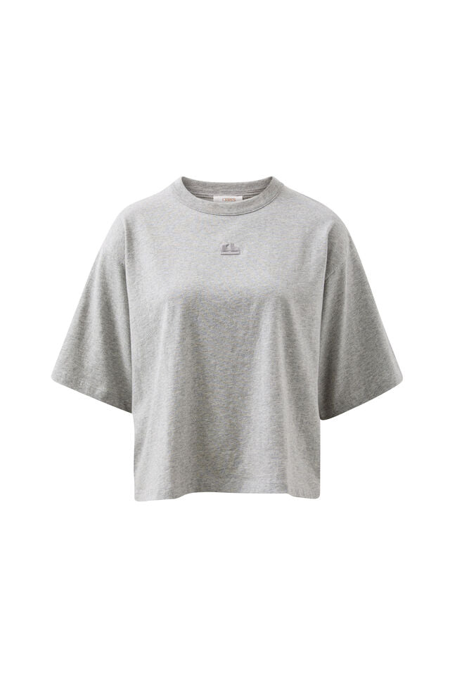 Phoebe Premium Tee - Grey Marle