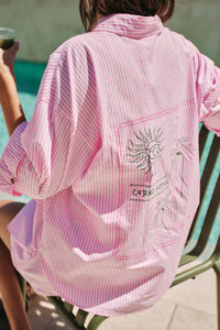 Miya Shirt - Pink Stripe Ceres Hotel