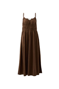 Rhea Midi Dress - Chocolate