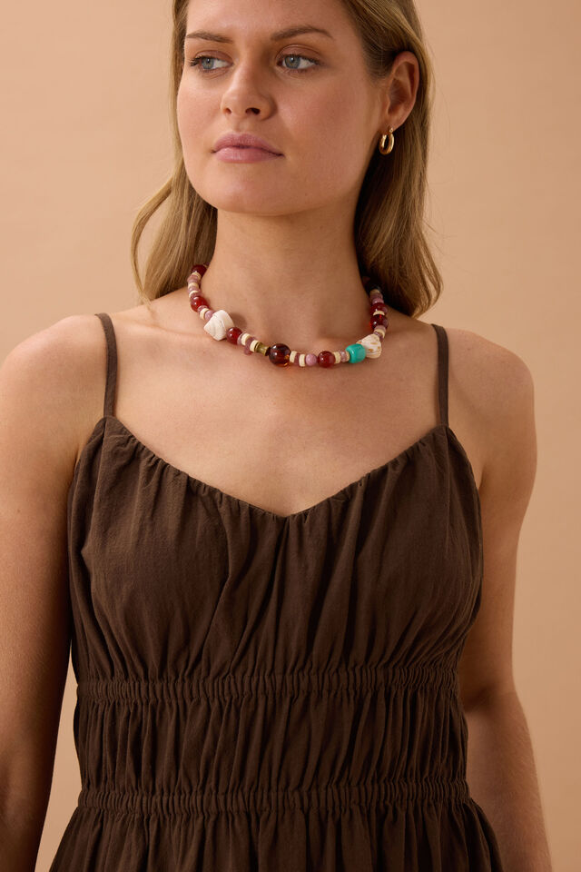 Rhea Midi Dress - Chocolate