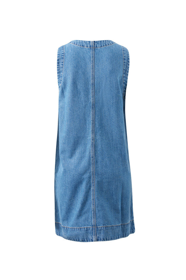 Suki Shift Dress - Fresh Indigo