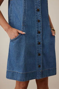 Suki Shift Dress - Fresh Indigo