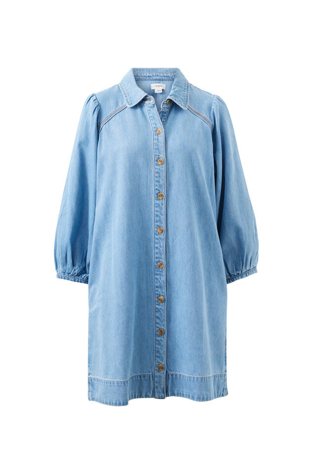 Lenny Mini Dress - Vintage Blue