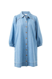 Lenny Mini Dress - Vintage Blue