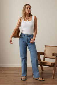 Sydney Straight Leg Jean - Vintage Blue