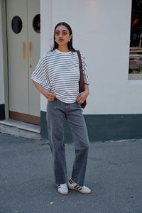 Sydney Straight Leg Jean - Washed Black