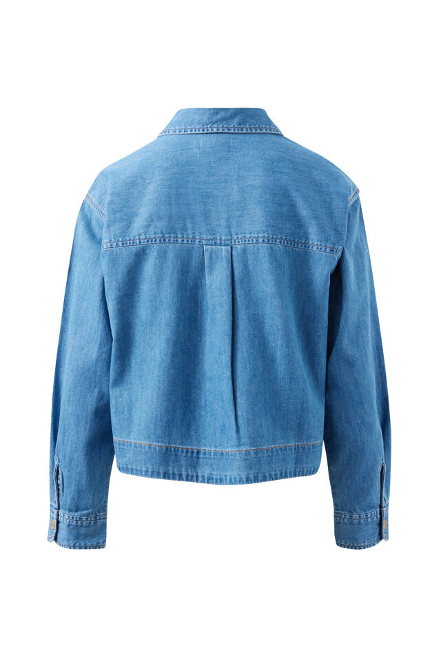 Elle Essential Shirt - Vintage Blue