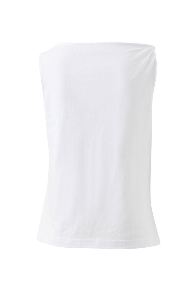 Tahlia Twist Strap Tank - White