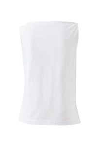 Tahlia Twist Strap Tank - White